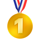 Apple(iPhone) 1St Place Medal Emoji