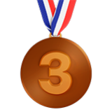 Apple(iPhone) 3Rd Place Medal Emoji