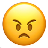 Apple(iPhone) Angry Face Emoji