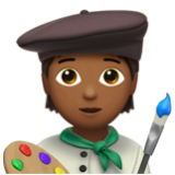 Apple(iPhone) Artist: Medium-Dark Skin Tone Emoji