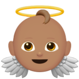 Apple(iPhone) Baby Angel: Medium Skin Tone Emoji