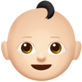 Apple(iPhone) Baby: Light Skin Tone Emoji