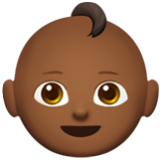 Apple(iPhone) Baby: Medium-Dark Skin Tone Emoji