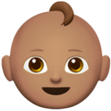 Apple(iPhone) Baby: Medium Skin Tone Emoji