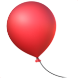 Apple(iPhone) Balloon Emoji