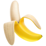 Apple(iPhone) Banana Emoji