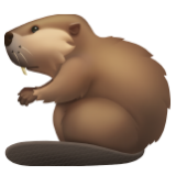 Apple(iPhone) Beaver Emoji