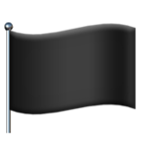 Apple(iPhone) Black Flag Emoji