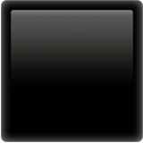 Apple(iPhone) Black Large Square Emoji