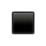 Apple(iPhone) Black Small Square Emoji