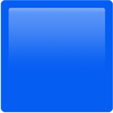 Apple(iPhone) Blue Square Emoji