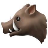 Apple(iPhone) Boar Emoji