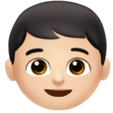 Apple(iPhone) Boy: Light Skin Tone Emoji