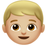 Apple(iPhone) Boy: Medium-Light Skin Tone Emoji