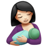 Apple(iPhone) Breast-Feeding: Light Skin Tone Emoji