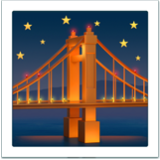 Apple(iPhone) Bridge At Night Emoji