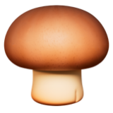 Apple(iPhone) Brown Mushroom Emoji