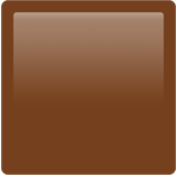 Apple(iPhone) Brown Square Emoji