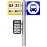 Apple(iPhone) Bus Stop Emoji