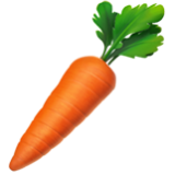 Apple(iPhone) Carrot Emoji