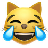 Apple(iPhone) Cat With Tears Of Joy Emoji