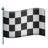 Apple(iPhone) Chequered Flag Emoji