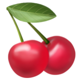 Apple(iPhone) Cherries Emoji