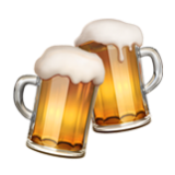 Apple(iPhone) Clinking Beer Mugs Emoji