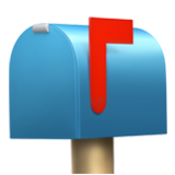 Apple(iPhone) Closed Mailbox With Raised Flag Emoji