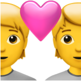 Apple(iPhone) Couple With Heart Emoji