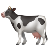 Apple(iPhone) Cow Emoji