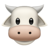 Apple(iPhone) Cow Face Emoji