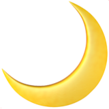 Apple(iPhone) Crescent Moon Emoji