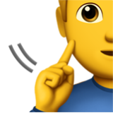 Apple(iPhone) Deaf Man Emoji