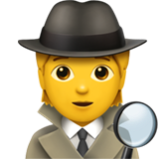 Apple(iPhone) Detective Emoji