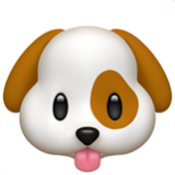 Apple(iPhone) Dog Face Emoji