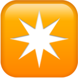 Apple(iPhone) Eight-Pointed Star Emoji