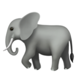 Apple(iPhone) Elephant Emoji