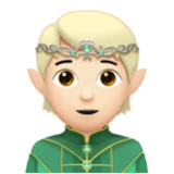 Apple(iPhone) Elf: Light Skin Tone Emoji