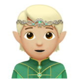 Apple(iPhone) Elf: Medium-Light Skin Tone Emoji