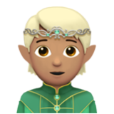 Apple(iPhone) Elf: Medium Skin Tone Emoji