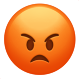 Apple(iPhone) Enraged Face Emoji