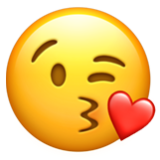 Apple(iPhone) Face Blowing A Kiss Emoji