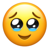 Apple(iPhone) Face Holding Back Tears Emoji