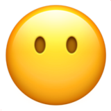 Apple(iPhone) Face Without Mouth Emoji