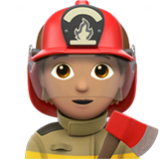 Apple(iPhone) Firefighter: Medium Skin Tone Emoji