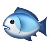 Apple(iPhone) Fish Emoji