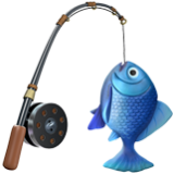 Apple(iPhone) Fishing Pole Emoji