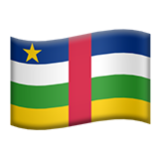 Apple(iPhone) Flag: Central African Republic Emoji