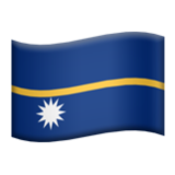 Apple(iPhone) Flag: Nauru Emoji